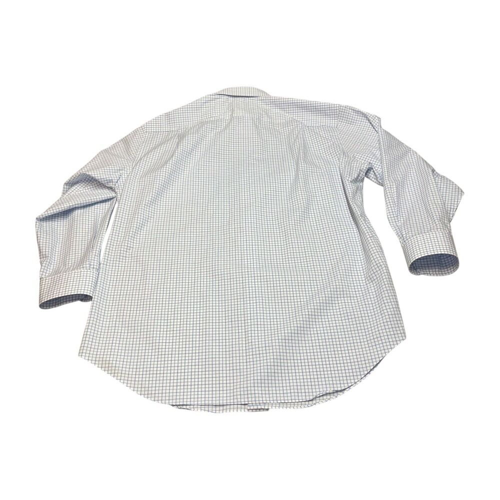Jos A Bank Traveller Dress Shirt Men's 16.5 Multicolor Check Cotton Tailored Fit - Picture 2 of 6